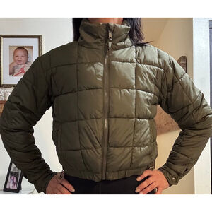 Aeropostale green puffer jacket